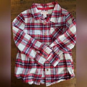 Cat & Jack red flannel size 2T